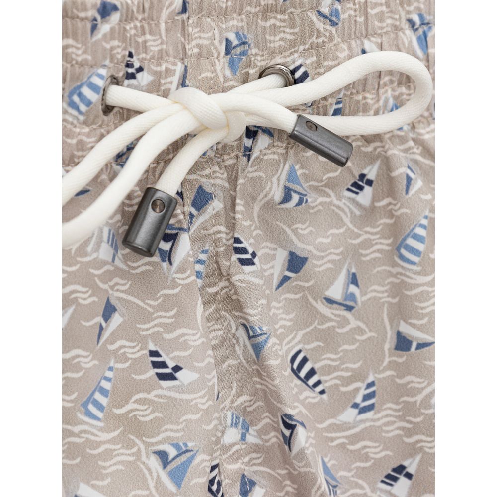 Canali Beige Polyester Zwembroek