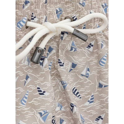 Canali Beige Polyester Zwembroek