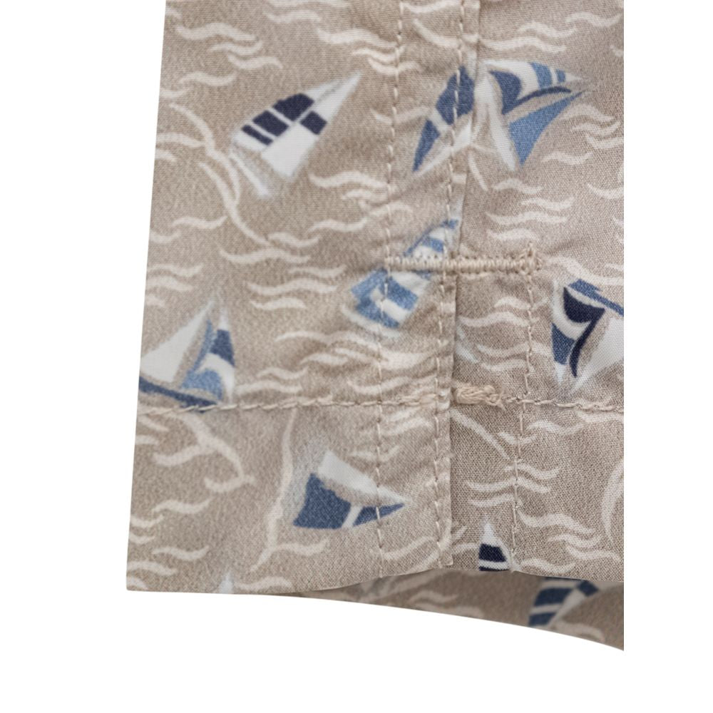 Canali Beige Polyester Zwembroek