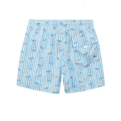Canali Blauwe Polyester Zwembroek