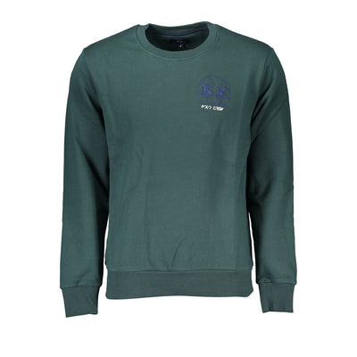 La Martina groene katoenen herensweater