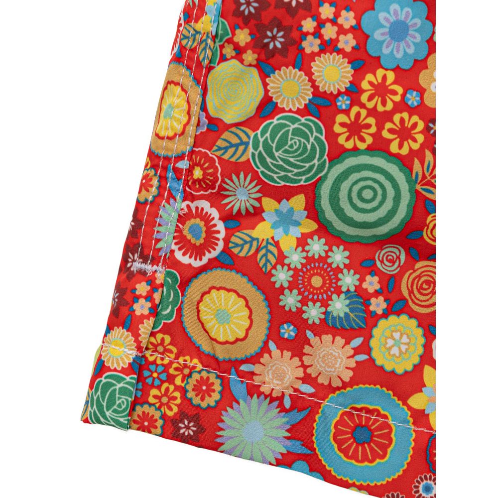 Isaia Rode Polyester Zwembroek
