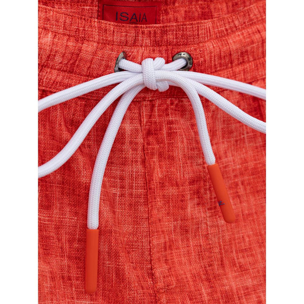 Isaia Rode Polyester Zwembroek