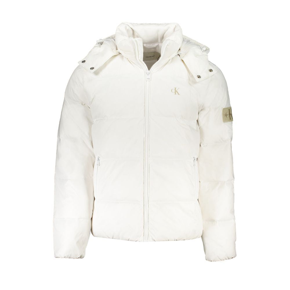 Veste homme en polyamide blanche Calvin Klein