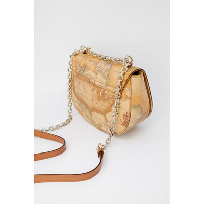 Alviero Martini Prima Classe Sac à main en cuir beige