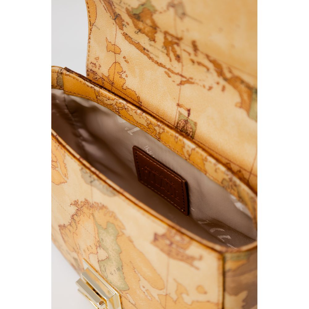 Alviero Martini Prima Classe Sac à main en cuir beige