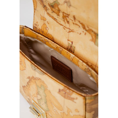 Alviero Martini Prima Classe Sac à main en cuir beige