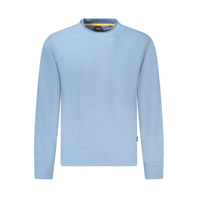 Pull Hugo Boss en coton bleu clair pour homme