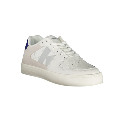 Calvin Klein Witte Leren Herensneaker