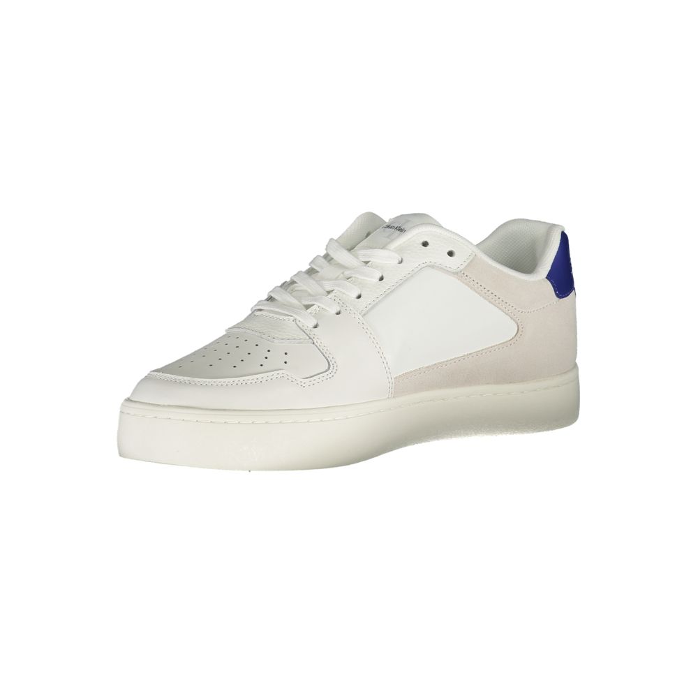 Calvin Klein Witte Leren Herensneaker