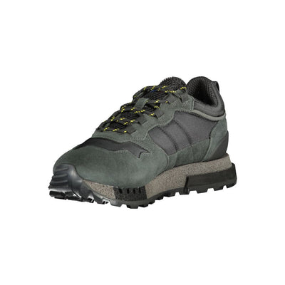 Blauer zwarte polyethyleen heren sneaker