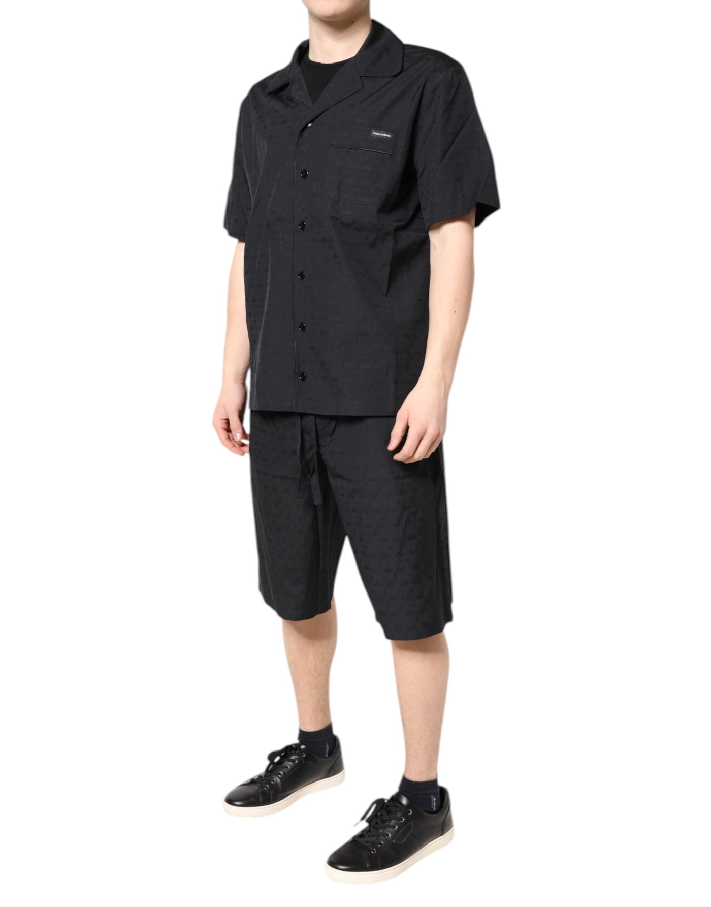 Dolce &amp; Gabbana Zwarte Katoenen Heren Pyjamaset Nachtkleding