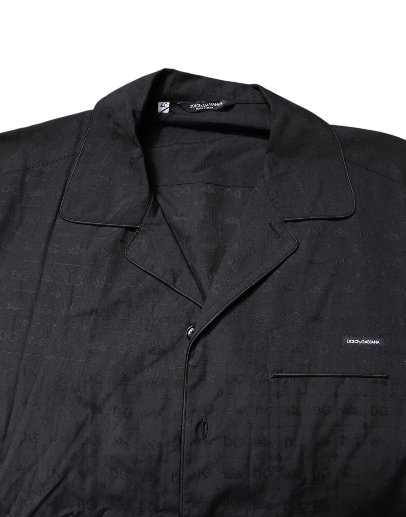 Dolce &amp; Gabbana Zwarte Katoenen Heren Pyjamaset Nachtkleding