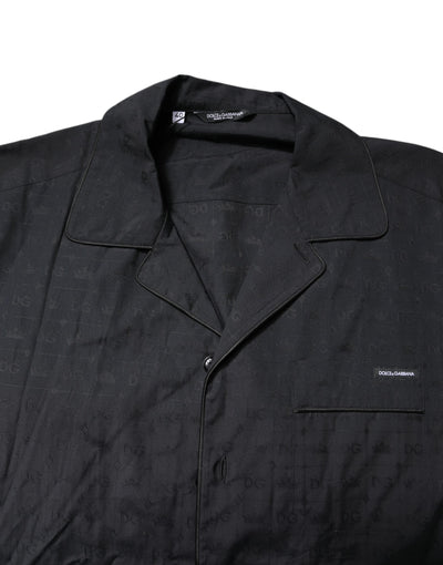 Dolce &amp; Gabbana Zwarte Katoenen Heren Pyjamaset Nachtkleding