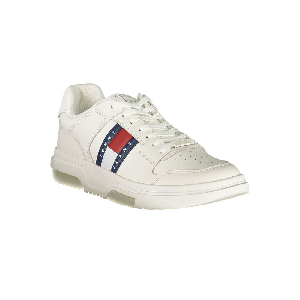 Tommy Hilfiger witte leren herensneaker