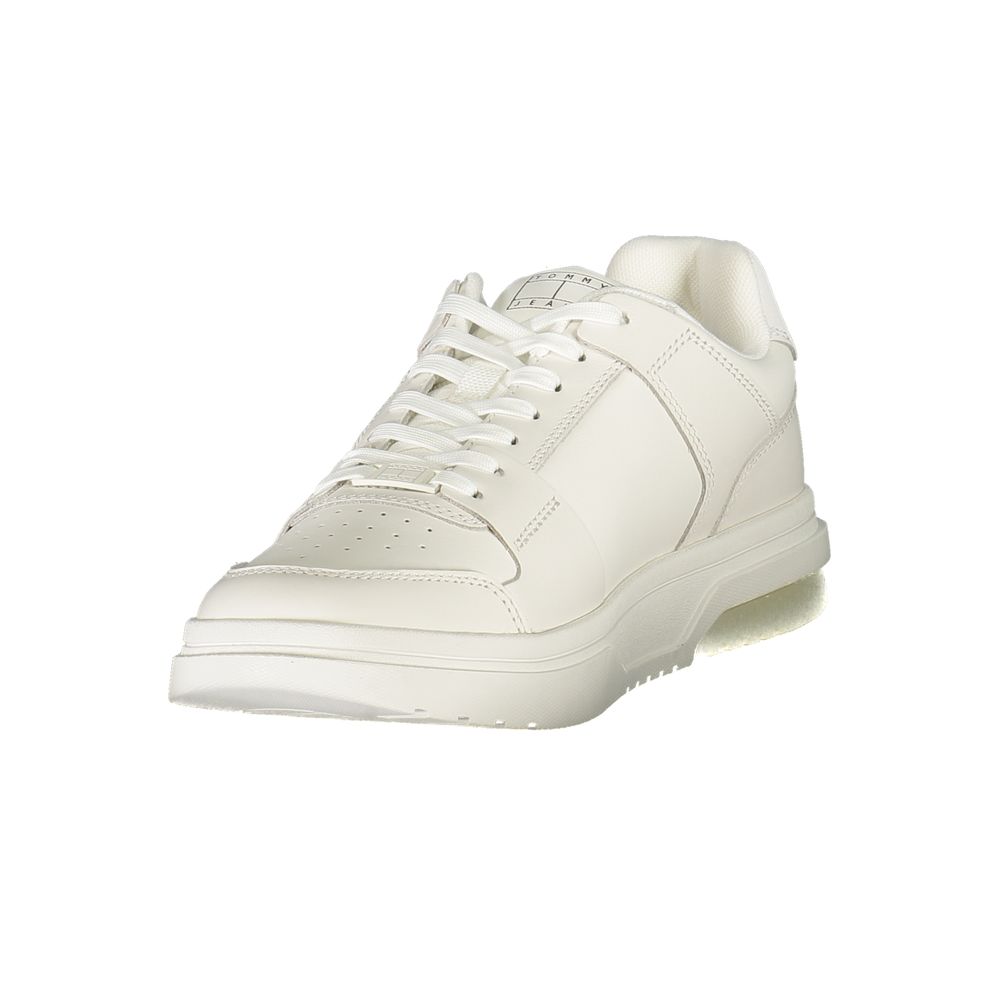 Tommy Hilfiger witte leren herensneaker