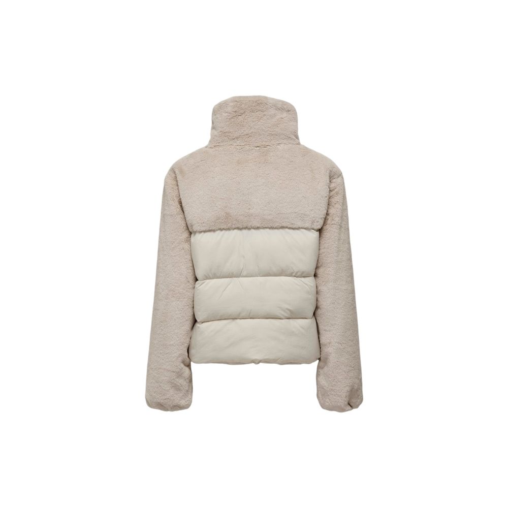 Vestes et manteaux en polyester beige uniquement
