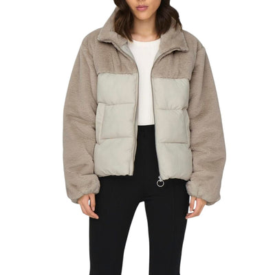 Vestes et manteaux en polyester beige uniquement