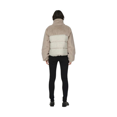 Vestes et manteaux en polyester beige uniquement