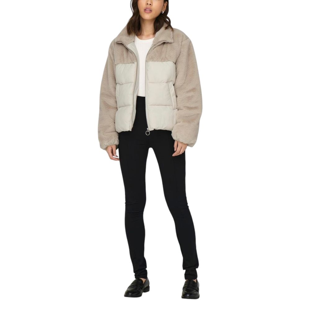 Vestes et manteaux en polyester beige uniquement