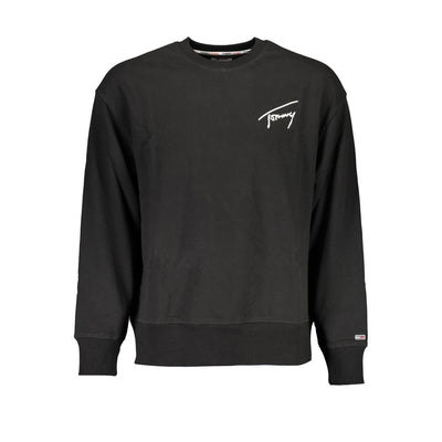 Pull Tommy Hilfiger en coton noir pour homme