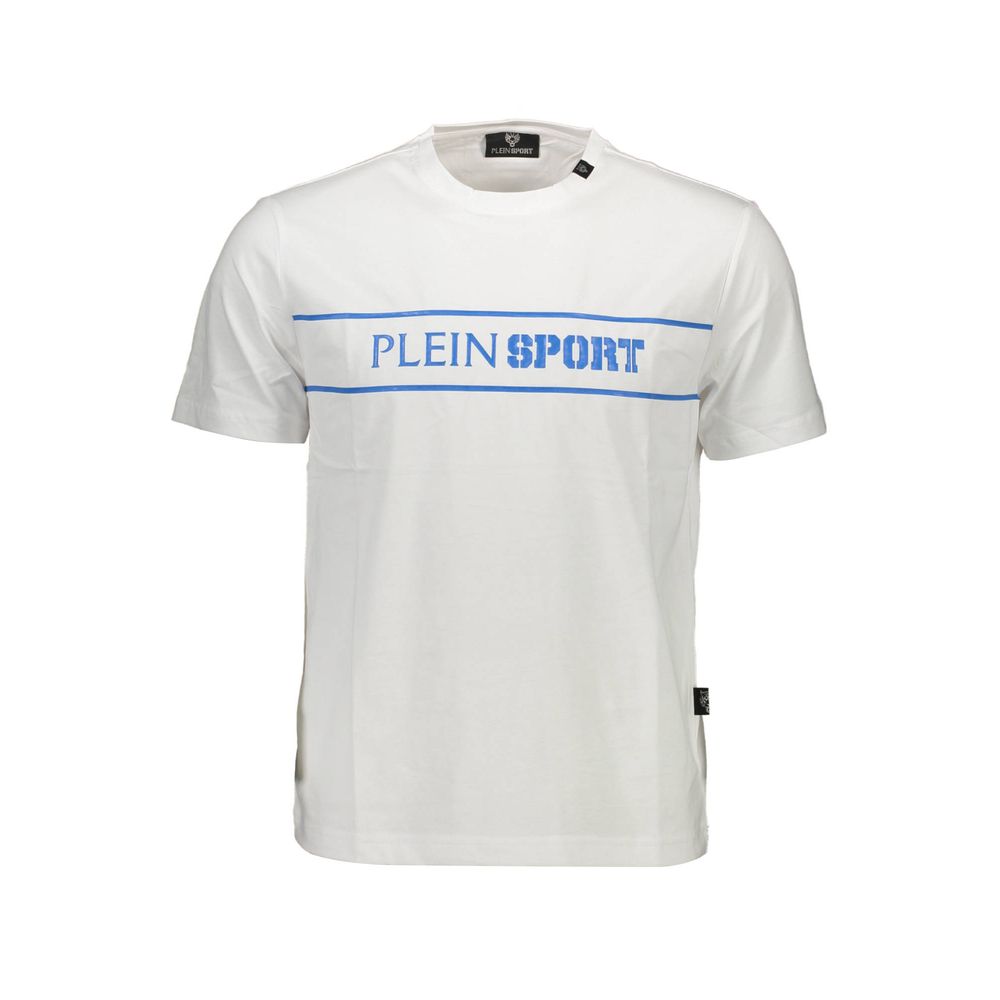 Plein Sport Wit Katoenen Heren T-shirt