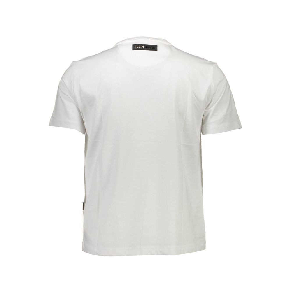 Plein Sport Wit Katoenen Heren T-shirt