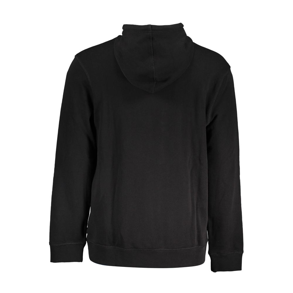 Pull à capuche en coton noir Hugo Boss pour homme