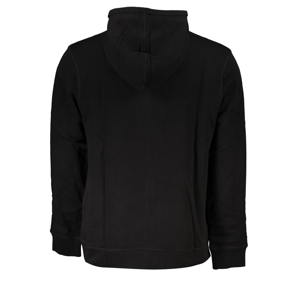 Pull à capuche en coton noir Hugo Boss pour homme