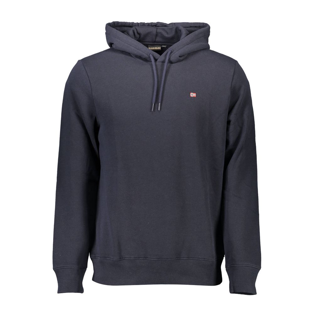 Pull Napapijri bleu en coton biologique pour homme
