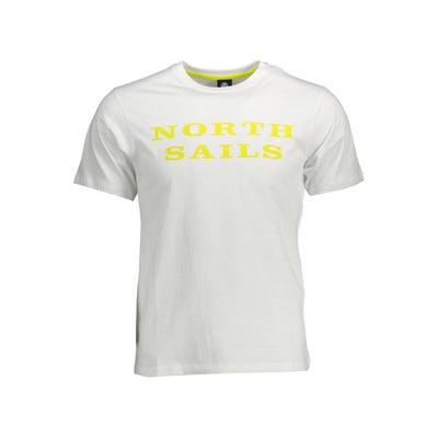 North Sails White Cotton Men T-Shirt