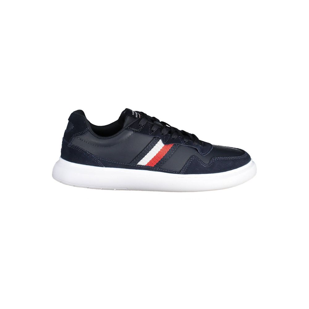 Tommy Hilfiger blauwe leren herensneaker