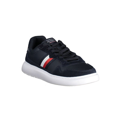 Tommy Hilfiger blauwe leren herensneaker