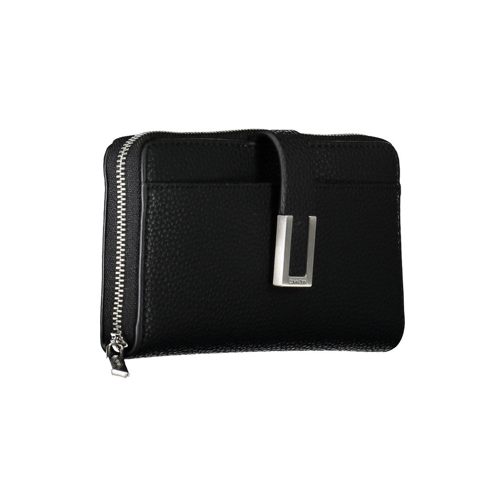 Calvin Klein Zwarte Polyester Dames Portemonnee