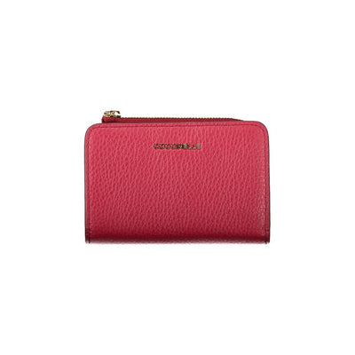 Portefeuille femme en cuir rouge Coccinelle