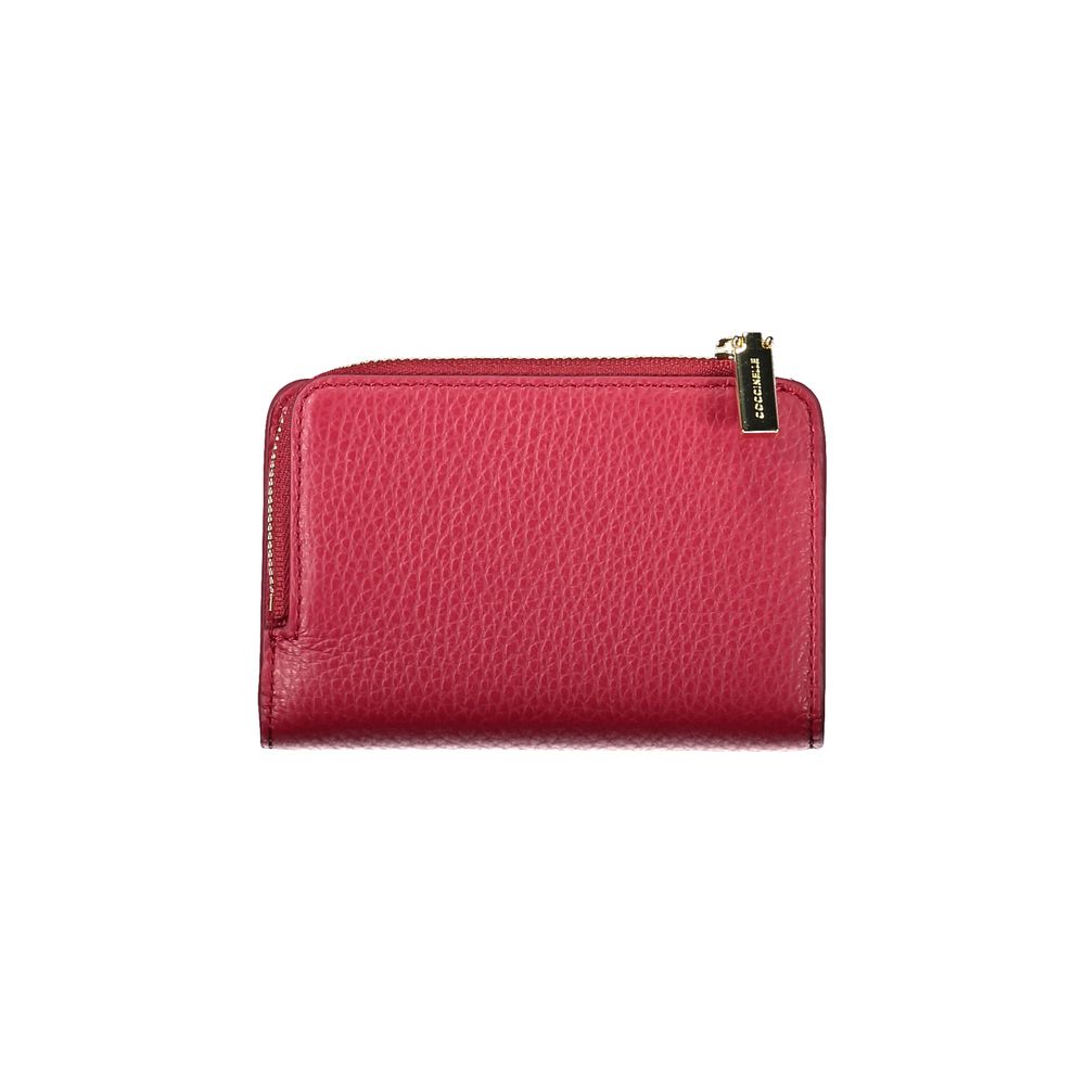 Portefeuille femme en cuir rouge Coccinelle