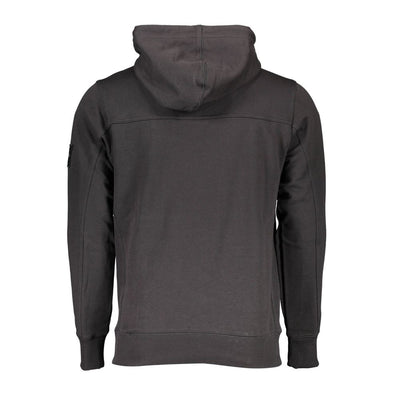 Pull à capuche en coton noir Calvin Klein pour homme