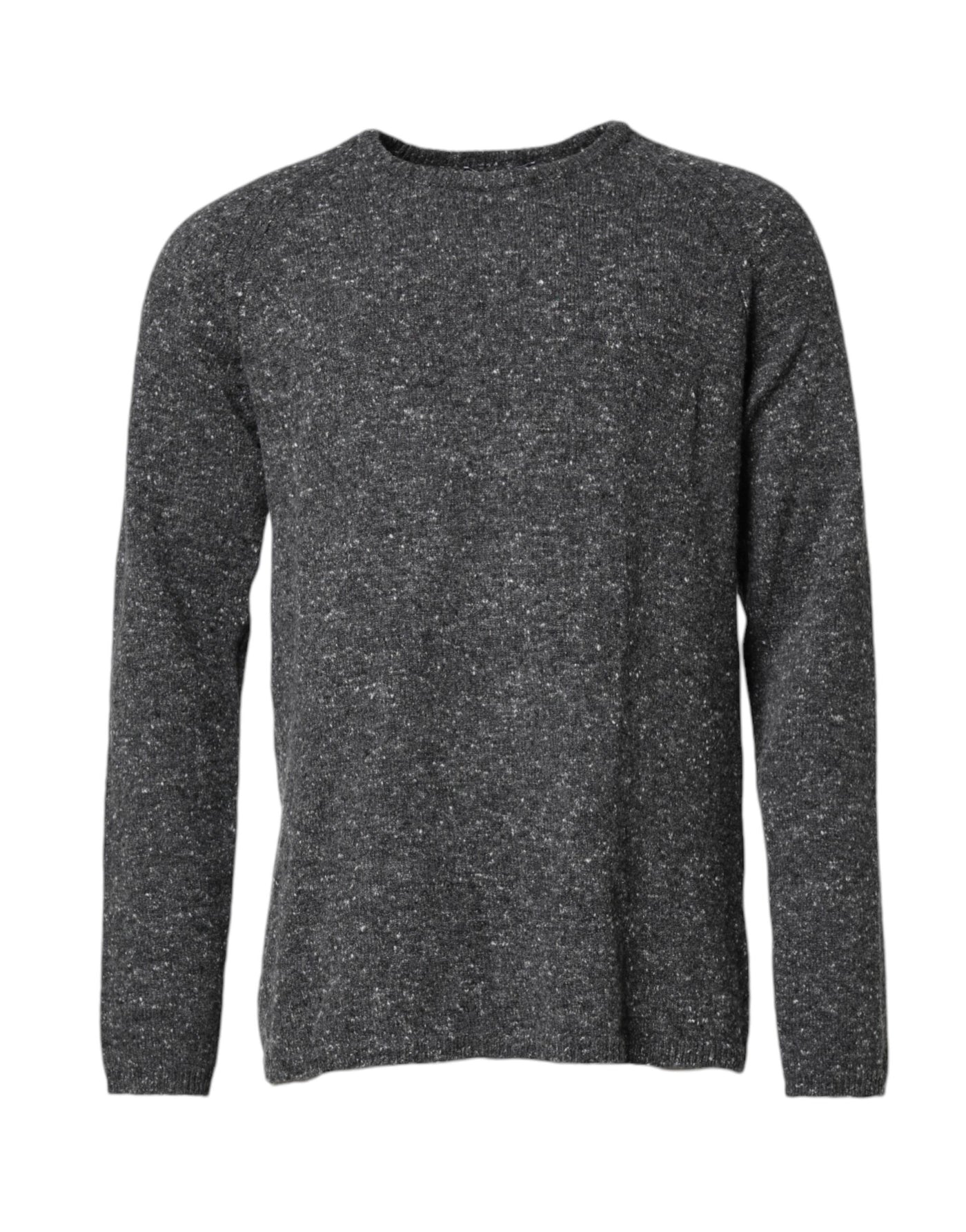 Pull col rond en laine grise Dolce &amp; Gabbana