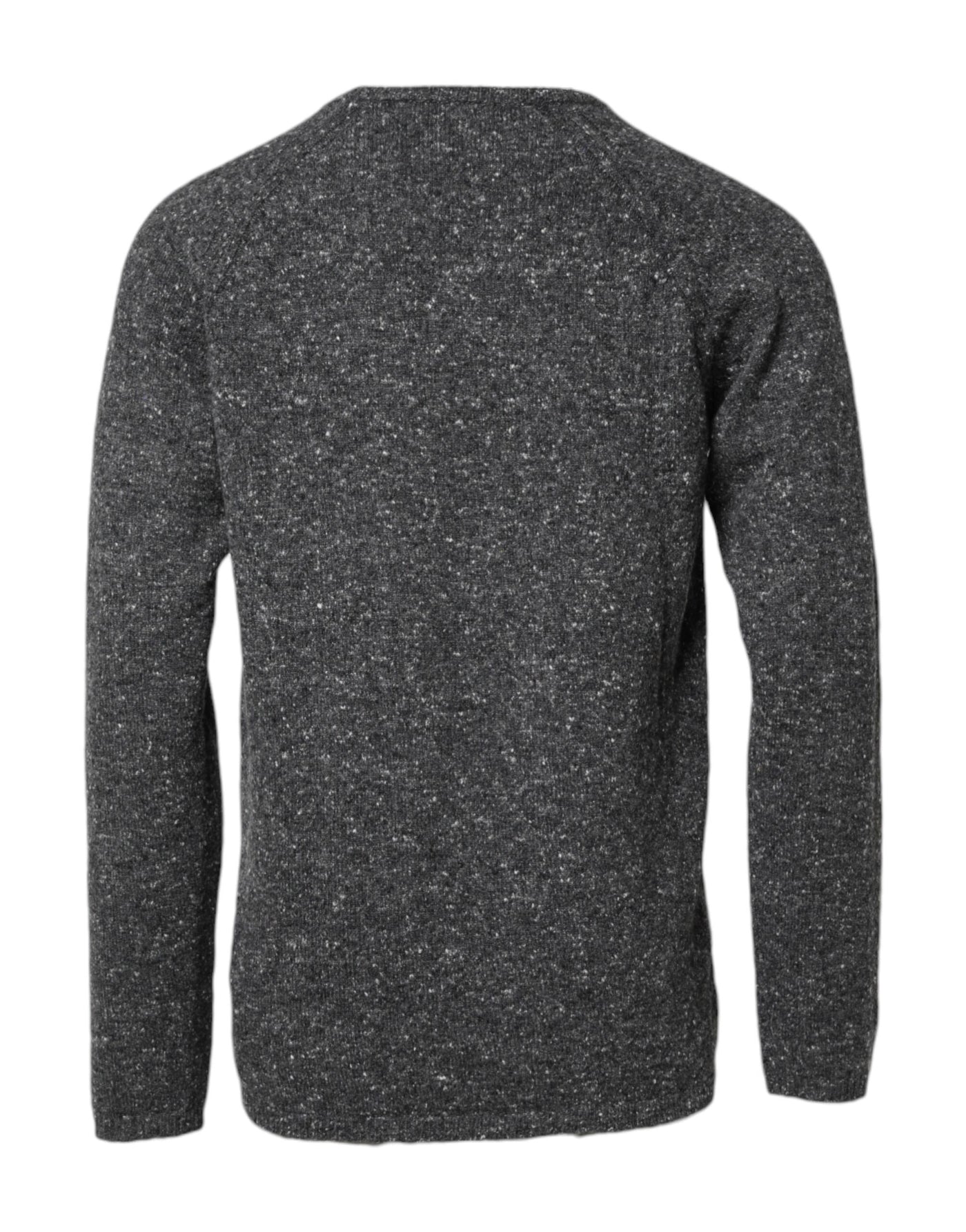 Pull col rond en laine grise Dolce &amp; Gabbana