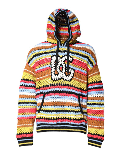 Pull à capuche en coton multicolore Dolce &amp; Gabbana