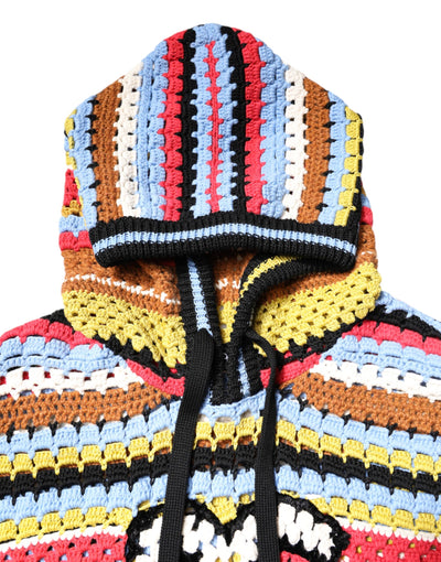 Pull à capuche en coton multicolore Dolce &amp; Gabbana