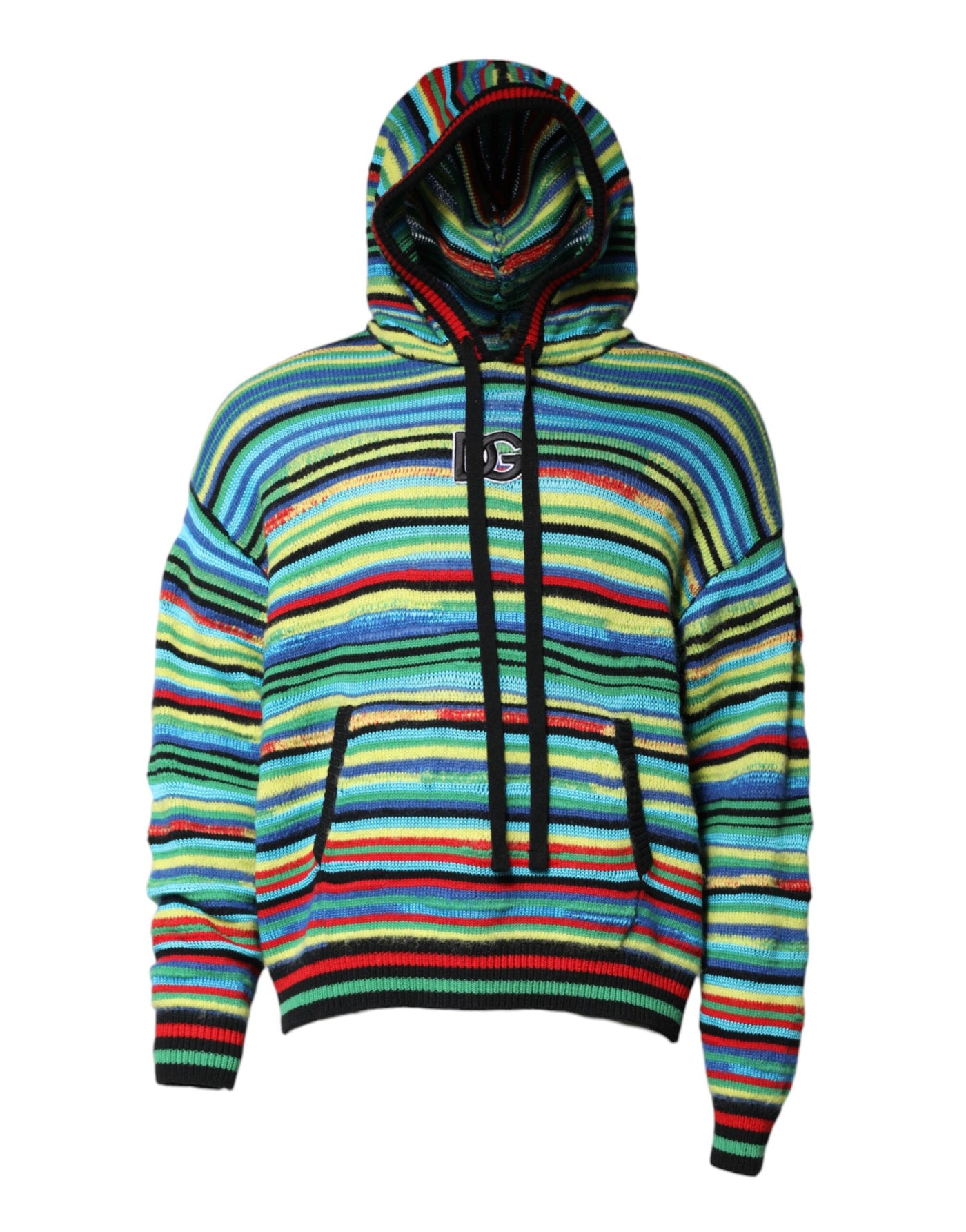 Pull à capuche en coton multicolore Dolce &amp; Gabbana