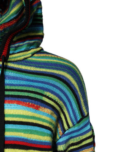 Pull à capuche en coton multicolore Dolce &amp; Gabbana