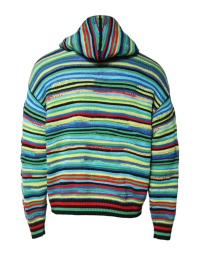 Pull à capuche en coton multicolore Dolce &amp; Gabbana