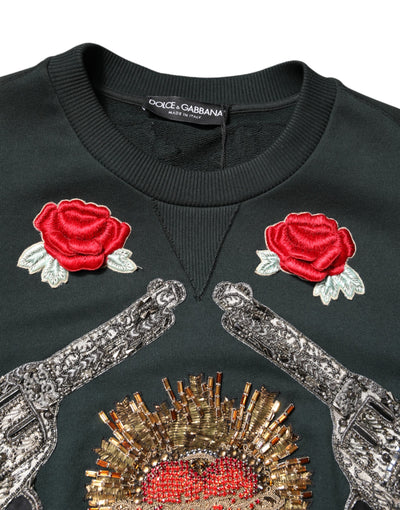 Pull noir à paillettes Dolce &amp; Gabbana