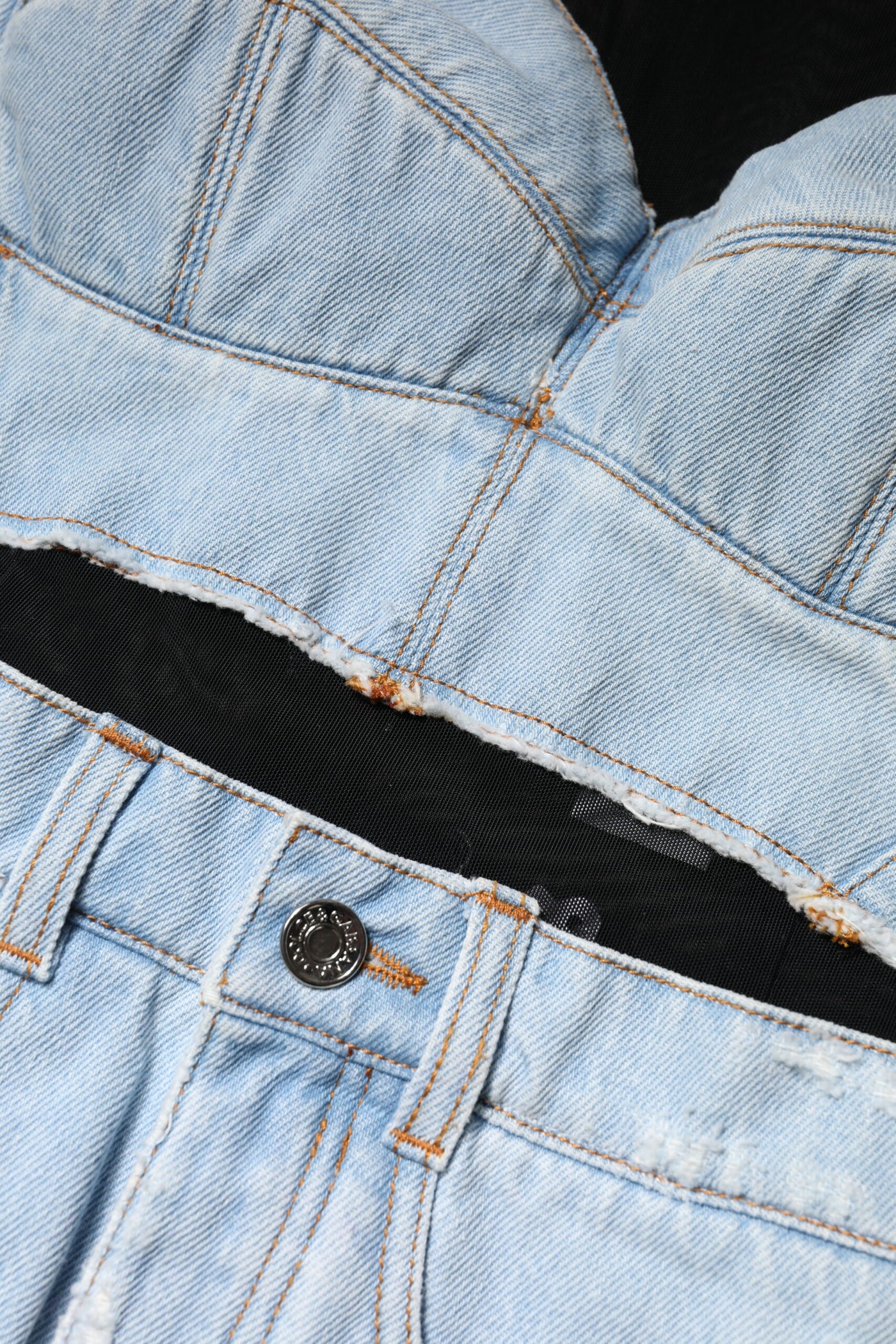 Dolce &amp; Gabbana zwartblauwe denim minijurk met lange mouwen