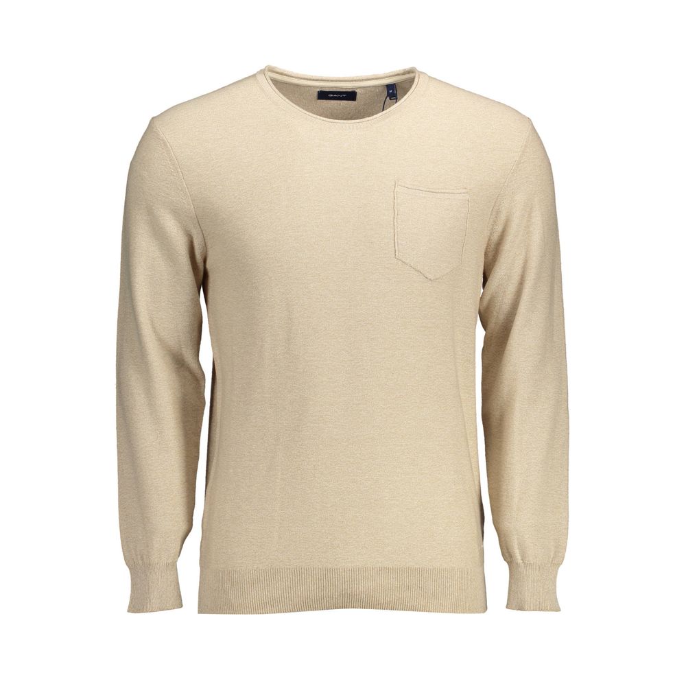 Pull Gant en coton beige pour homme