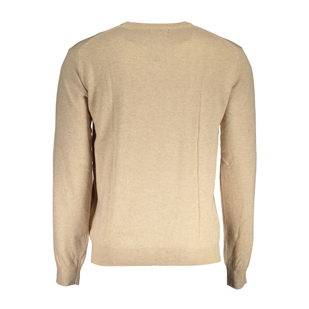 Pull homme en laine beige La Martina