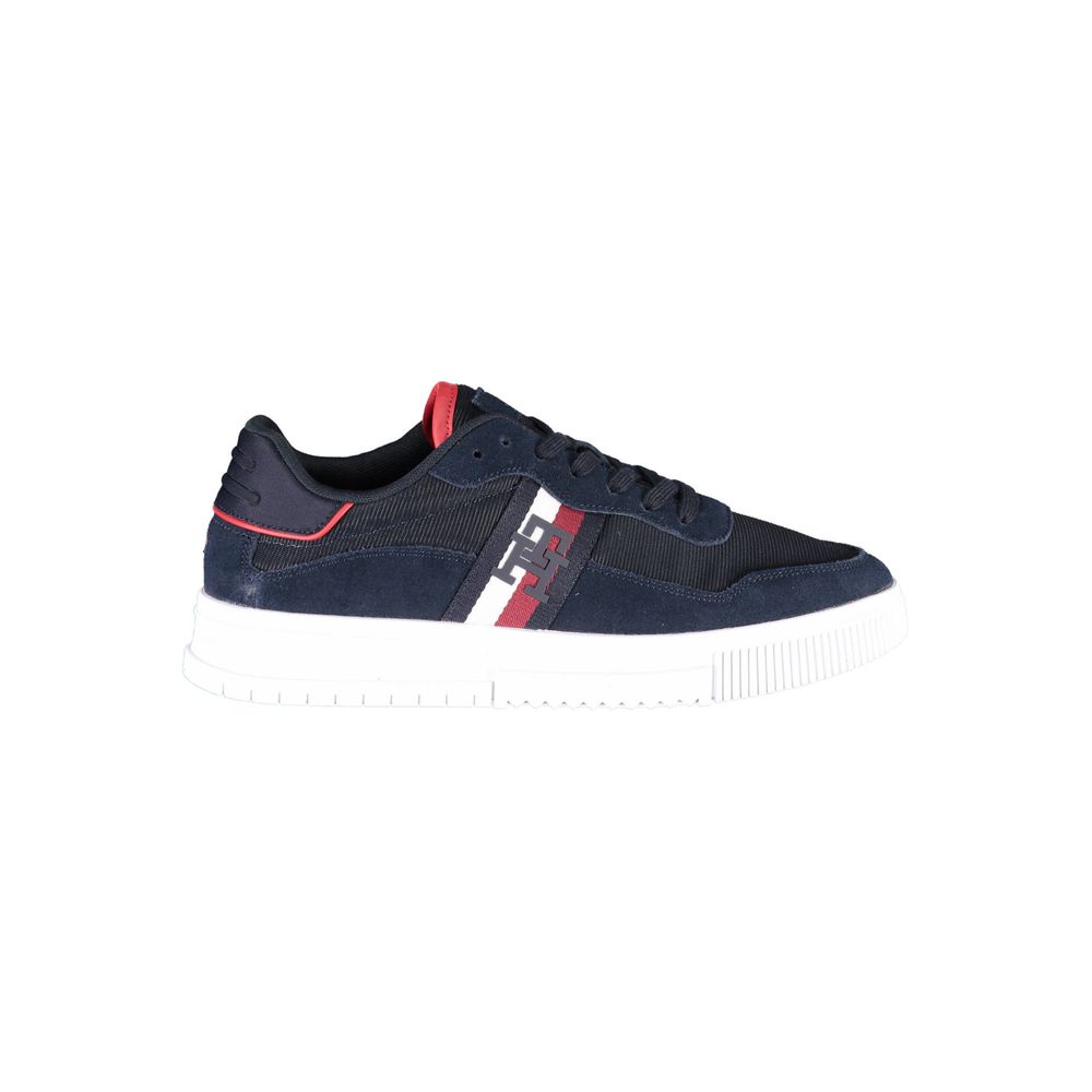 Baskets Tommy Hilfiger bleues en polyester pour homme