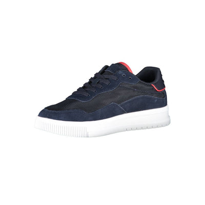 Baskets Tommy Hilfiger bleues en polyester pour homme